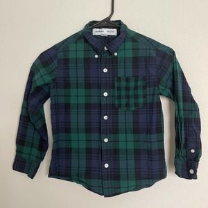 Old Navy checkered Shirt Boys Sz S (6-7) slightly used